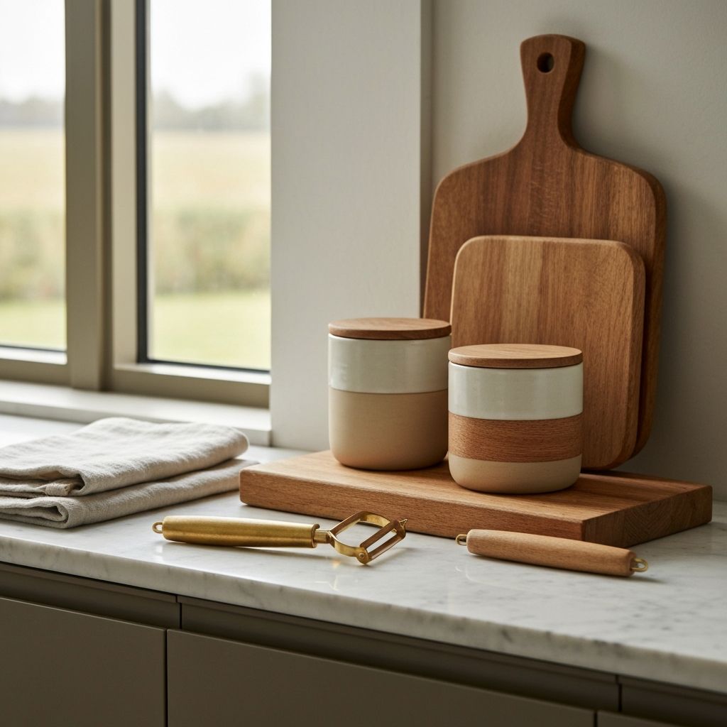 Kitchen countertop styling that stays functional
